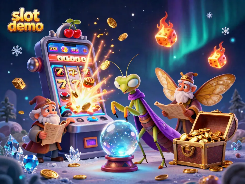 Play slot demo games with immersive 3D characters and exciting casino elements all around.