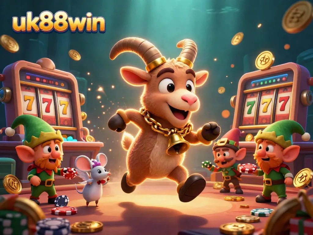 Experience vibrant casino action with uk88win, featuring captivating characters in a dynamic scene.