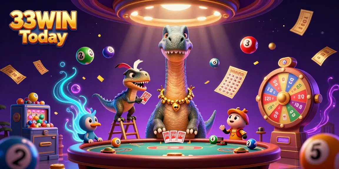 Experience dynamic fun at 33WIN Today with thrilling lottery balls and vibrant casino activities!
