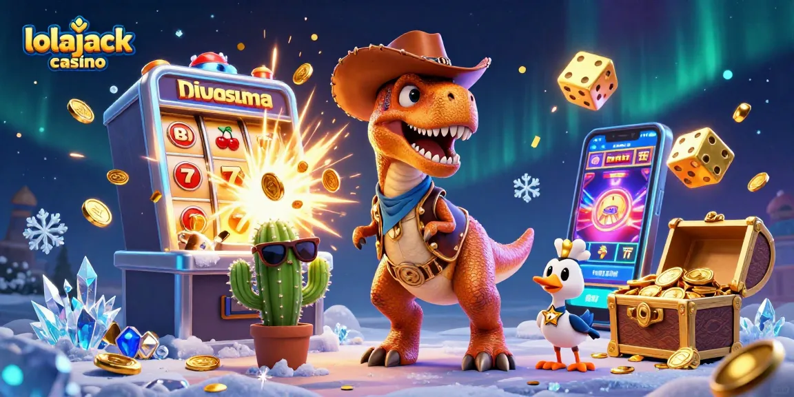 Experience the thrills of lolajack casino with vibrant 3D characters and jackpot excitement.