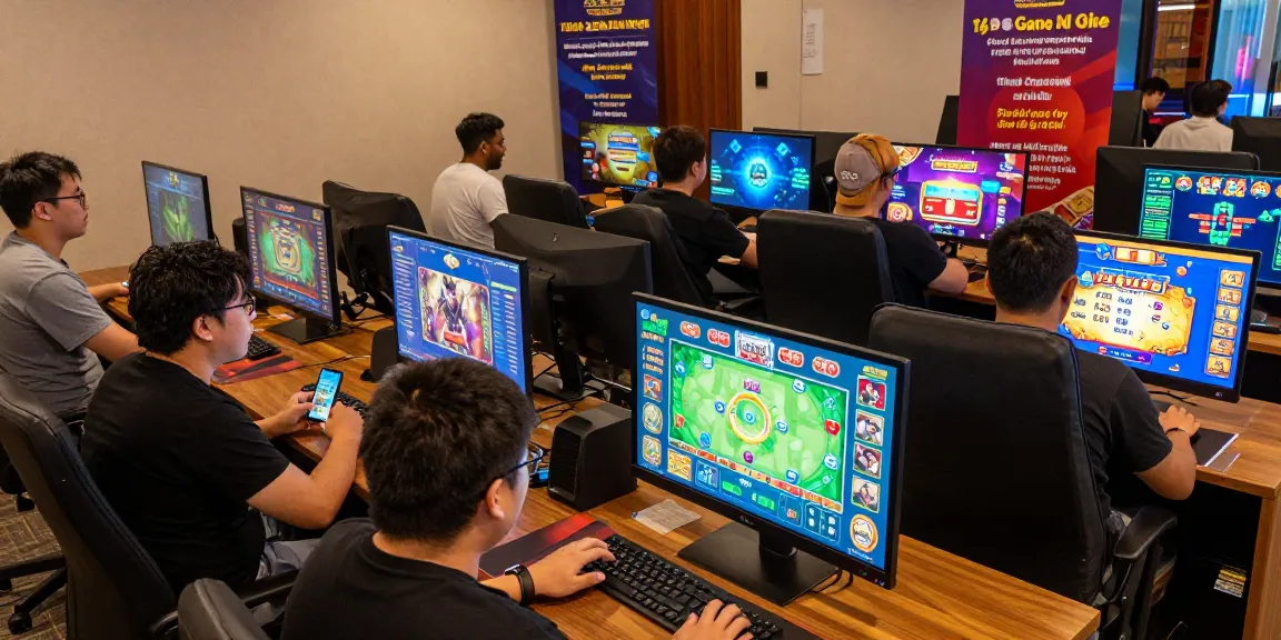 Excited players enjoying the 68gamebai online gaming platform with dynamic graphics and engaging gameplay.