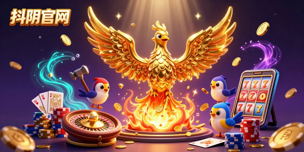 Explore top features with the 抖阴官网 golden phoenix illustration capturing casino excitement.