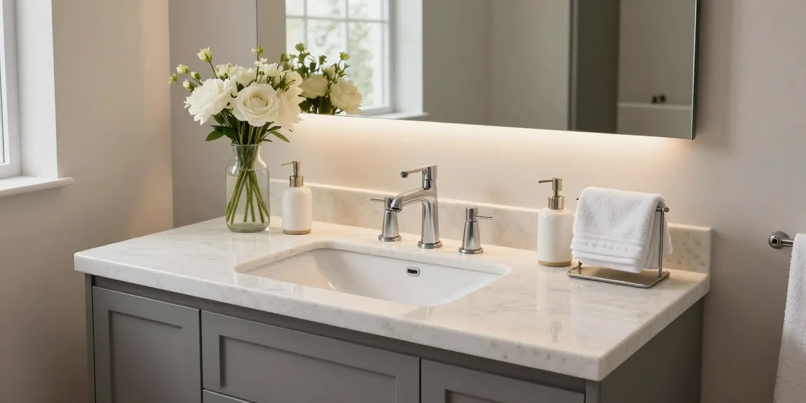 Custom-designed bathroom sink by expert bathroom sink designers in Hamilton, showcasing elegance and style in a modern setting.