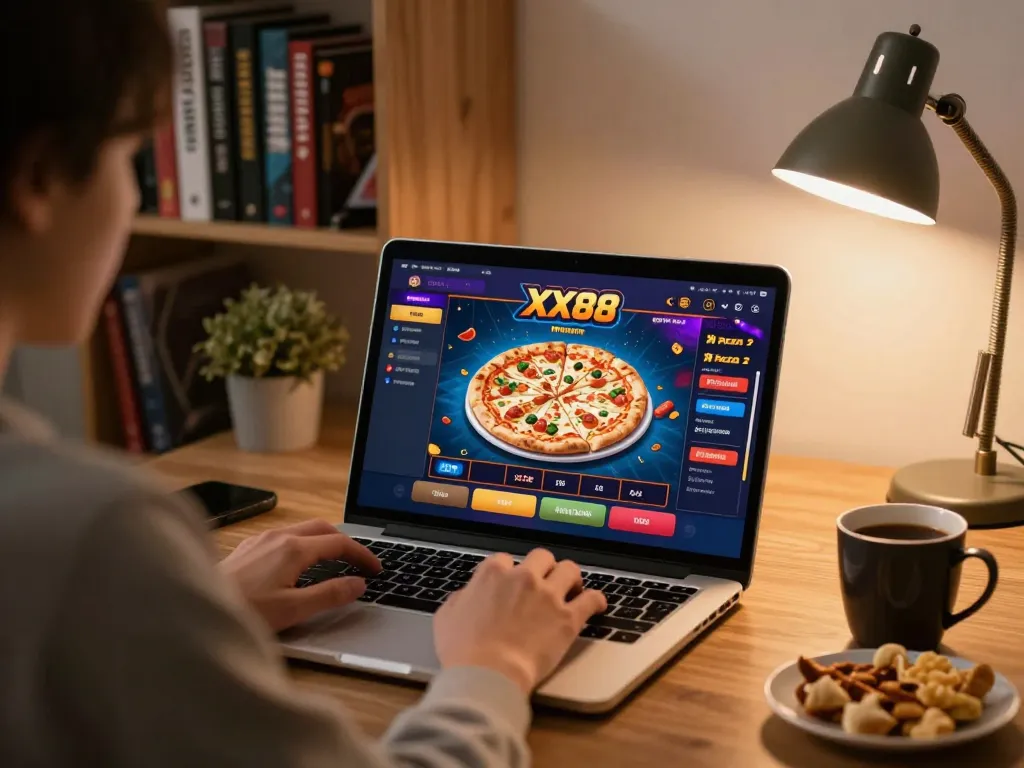 Engage in exciting gameplay at xx88 pizza's online casino from the comfort of your home.