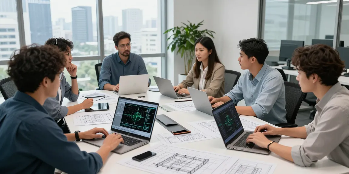 Industrial Engineering Consultant North America team collaborating in modern office