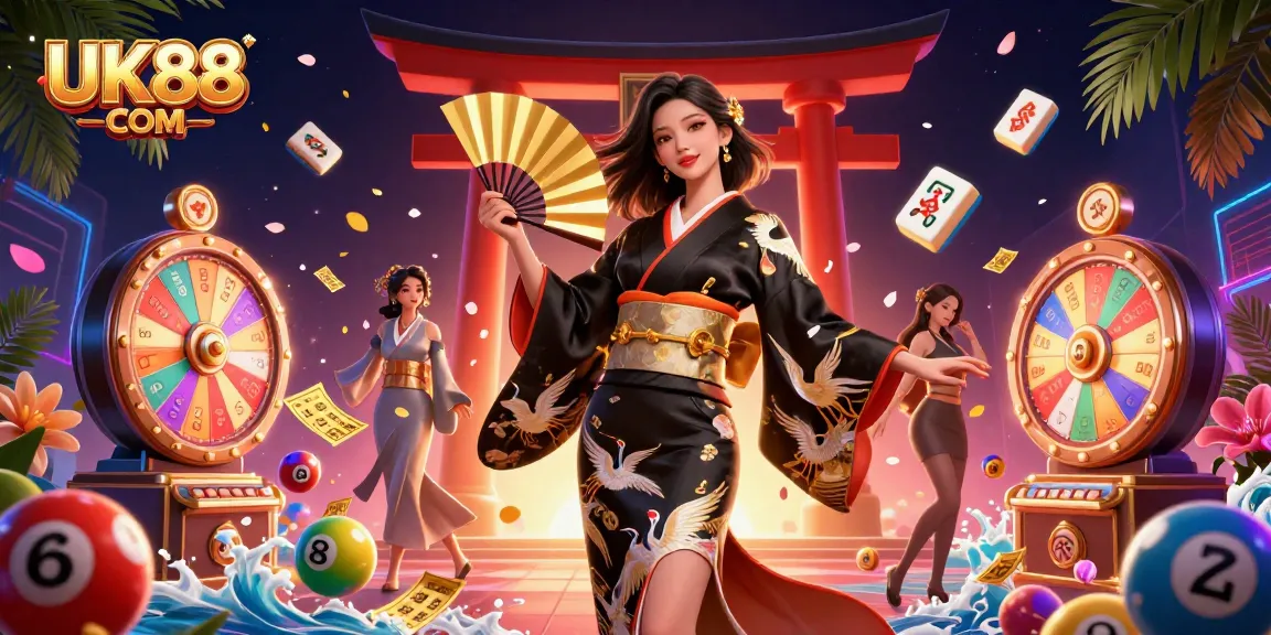 Experience thrilling action at UK88 COM with vibrant gambling elements and elegant thematic representation.