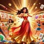 Spin to win at llwin with vibrant, immersive casino action featuring glamorous golden coins.