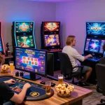 Players enjoying online games at HITCLUB, with vibrant graphics and engaging atmosphere.