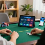 Experience thrilling online poker gameplay on vin88 in a cozy home environment.