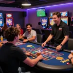 Engaged gamers enjoying a thrilling experience at https://79club.dev/ with vibrant live casino tables and energetic sports betting.