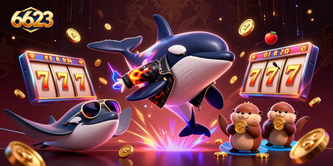 Engage with thrilling casino excitement at 6623 with interactive game elements and vibrant characters.