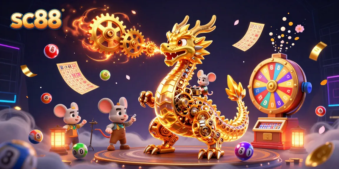 Experience captivating gameplay at sc88 with dynamic lottery elements and a golden dragon.