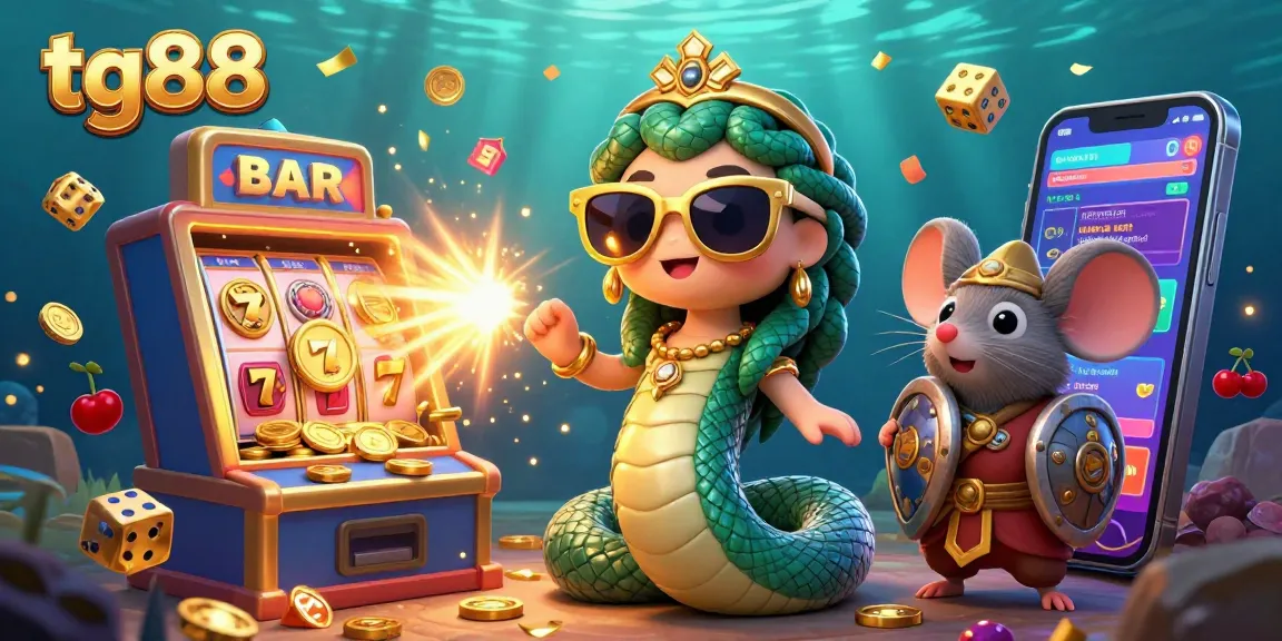 Engage with tg88's vibrant casino experience featuring captivating characters and dynamic gaming elements.