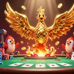 Engage with 888new's interactive casino experience, where a molten phoenix ignites excitement and treasure.