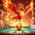 Experience thrilling action at 58win with a vibrant 3D casino illustration featuring unique characters and game elements.