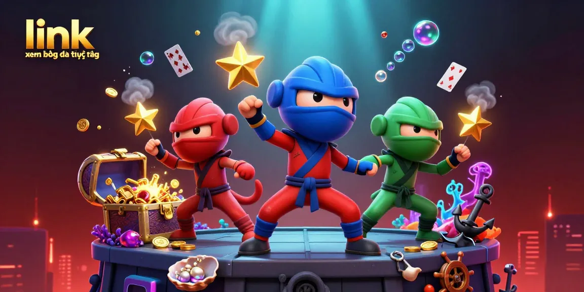 Experience exciting action with link xem bóng đá trực tiếp as chameleon ninjas perform martial arts.