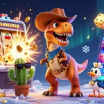 Experience the thrills of lolajack casino with vibrant 3D characters and jackpot excitement.