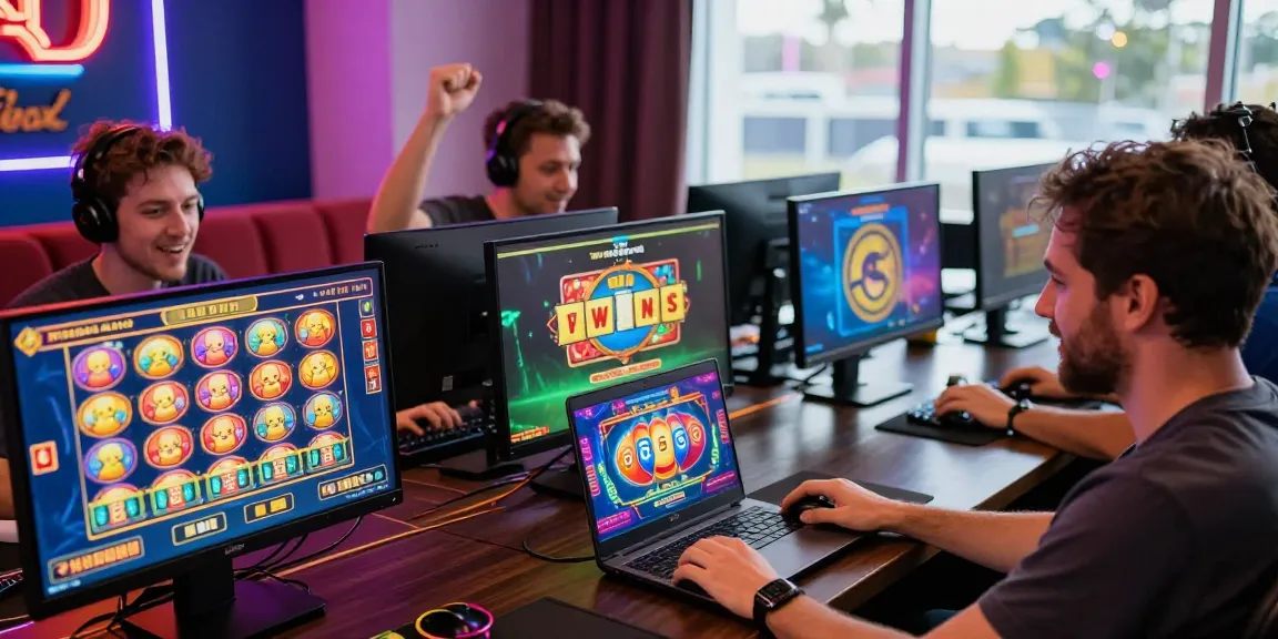 Players enjoying their gaming experience at non gamstop casinos with vibrant screens and exciting graphics.