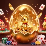 Experience the vibrant world of nhà cái tx88 featuring a golden dragon amidst lively casino elements.
