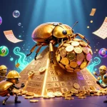 Experience go8's colorful lottery scene with vibrant elements and engaging characters in a dynamic casino illustration.