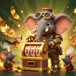 Experience the excitement at nhà cái da88 with a vibrant steampunk-themed slot machine scene.