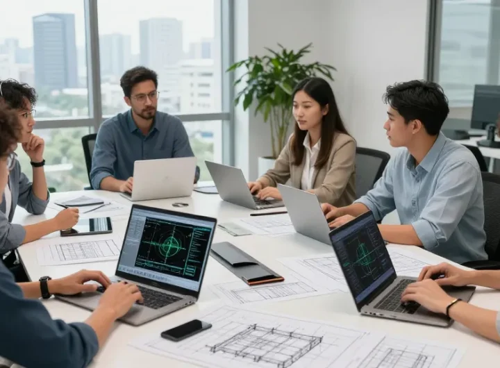 Industrial Engineering Consultant North America team collaborating in modern office